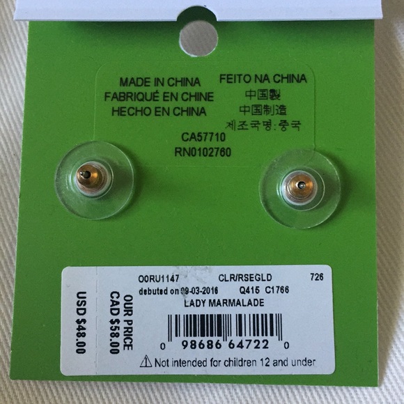 Kate Spade Lady Marmalade earrings - Picture 3 of 4